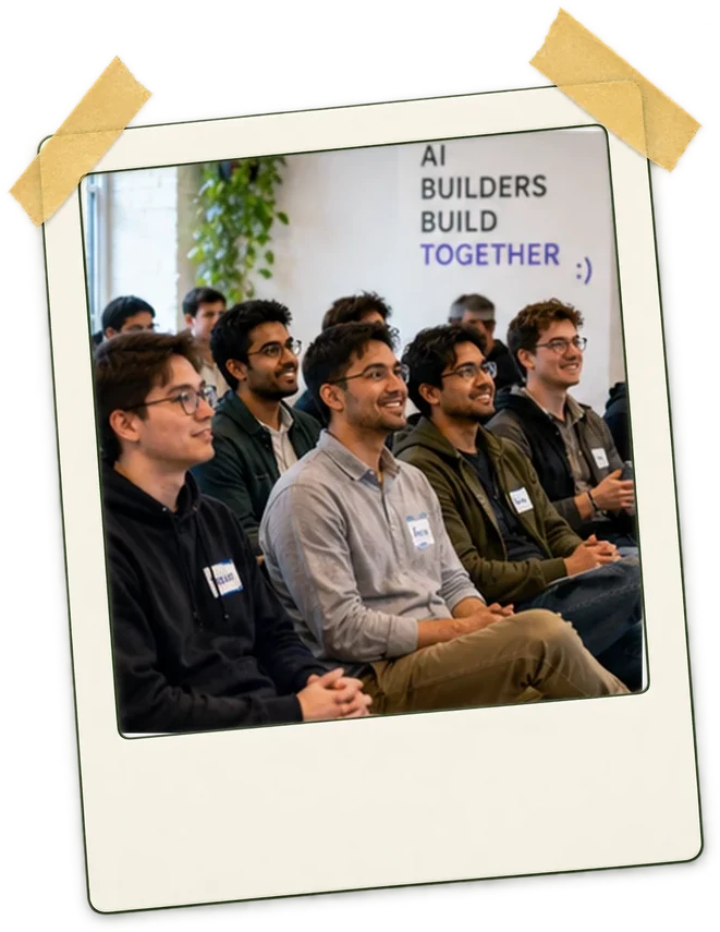 An attentive audience at the meetup
